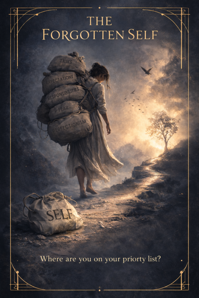 A quiet sign of burnout: while trying to give your best, you forget about your own needs. 