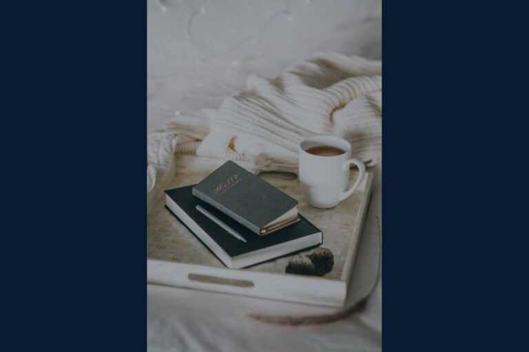 quiet signs of burnout reflection journal and coffee